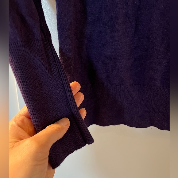 Purple crew neck sweater - Picture 2 of 3